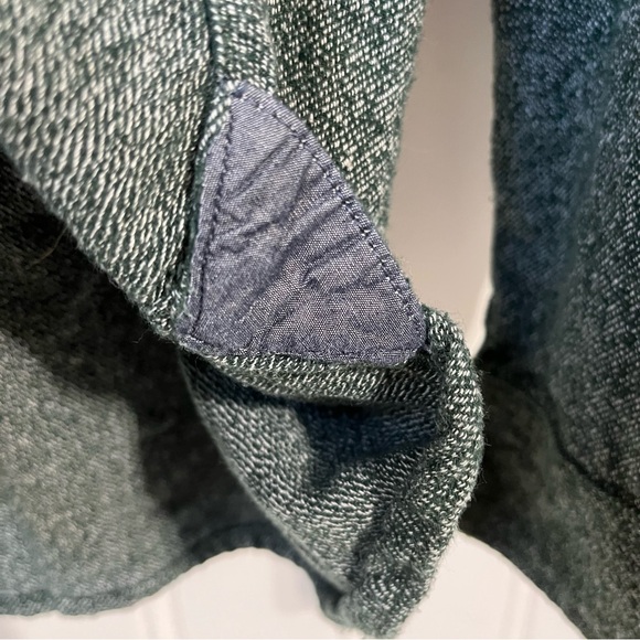 Prana Textured Long Sleeve Button Up Green 100% Organic Cotton Mens XX Large - Picture 6 of 11